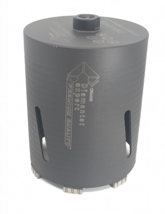 Carota diamantata PREMIUM ø152mm x 180mm x M16 pentru gaurire Beton armat, Zidarie, Granit - DXDY.P0117.152