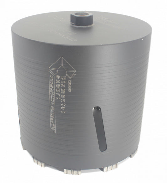 Carota diamantata PREMIUM ø202mm x 180mm x M16 pentru gaurire Beton armat, Zidarie, Granit - DXDY.P0117.202