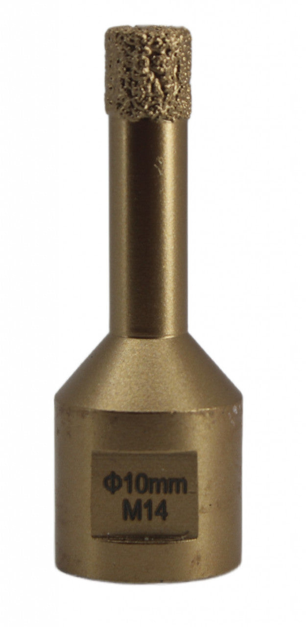 Carota diamantata pt. gresie portelanata & piatra - diam. 10mm -cu ceara- Premium - DXDY.GOLDrill.10