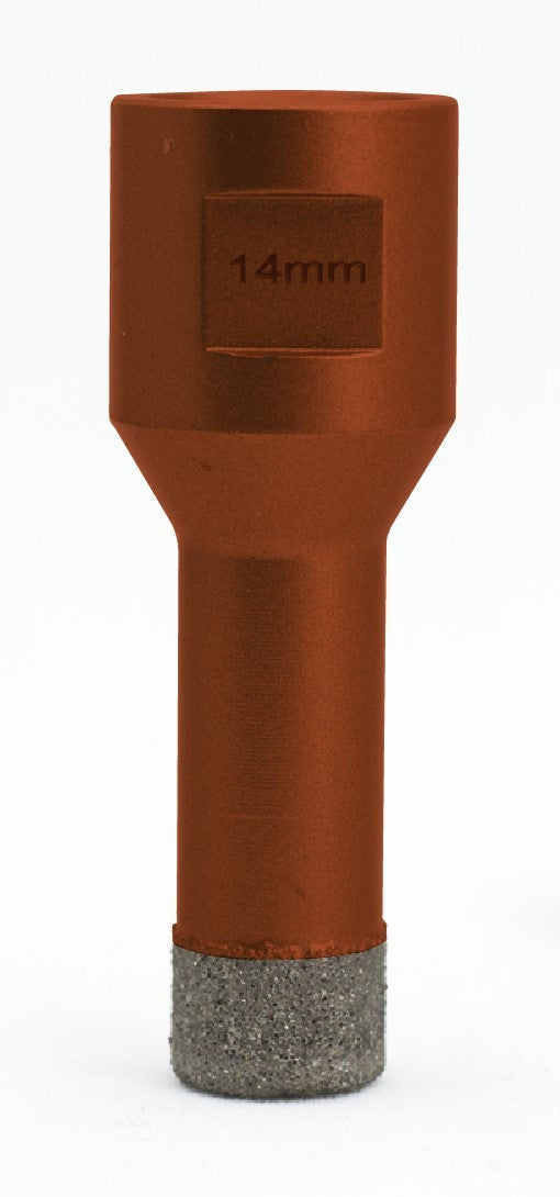 Carota diamantata pt. gresie portelanata & piatra - diam. 14mm -cu ceara- Profesional Standard - DXDY.REDrill.14