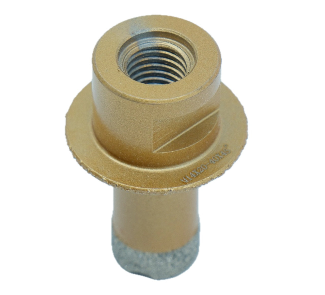 Carota diamantata pt. gresie portelanata & piatra - diam. 20-40mm Ventil - Premium - DXDY.GOLDrill.20-40V