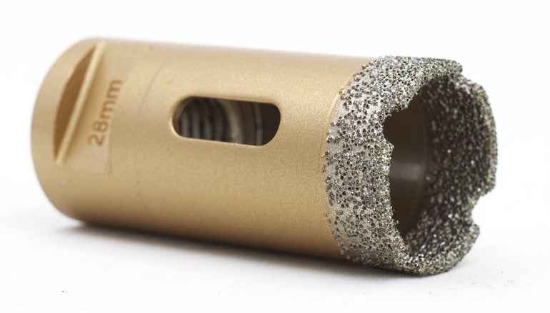 Carota diamantata pt. gresie portelanata & piatra - diam. 28mm - Premium - DXDY.GOLDrill.28