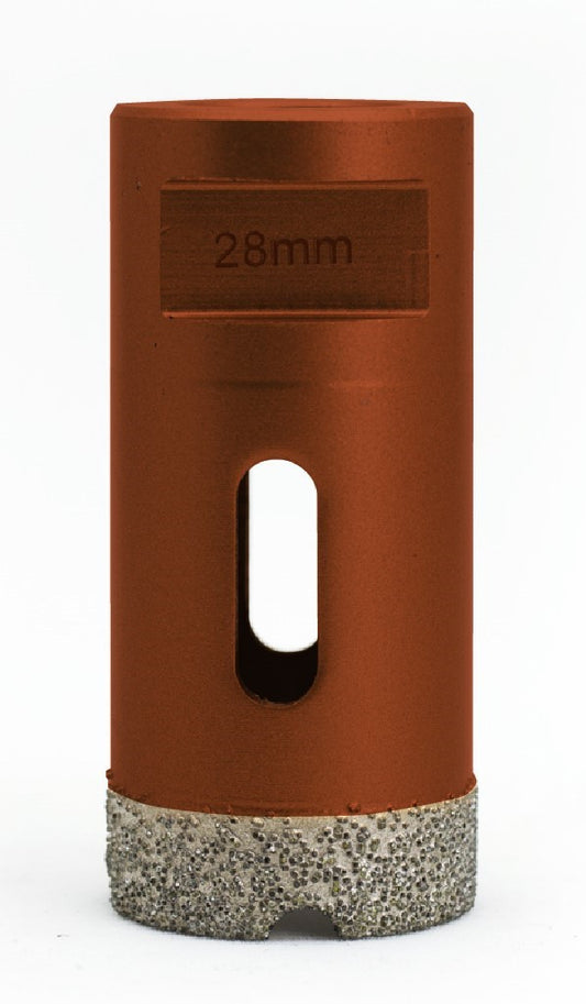 Carota diamantata pt. gresie portelanata & piatra - diam. 28mm - Profesional Standard - DXDY.REDrill.28