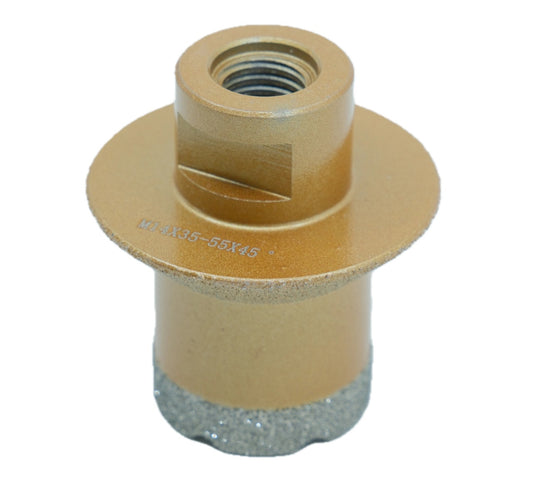 Carota diamantata pt. gresie portelanata & piatra - diam. 35-55mm Ventil - Premium - DXDY.GOLDrill.35-55V