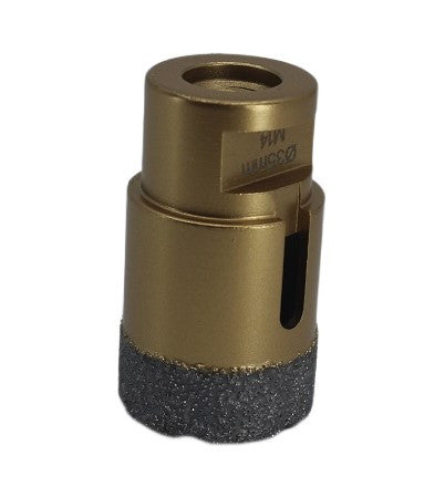 Carota diamantata pt. gresie portelanata & piatra - diam. 35mm - Premium - DXDY.GOLDrill.35