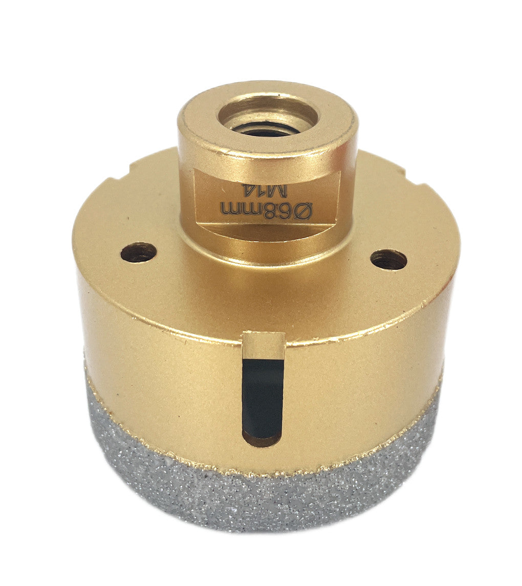 Carota diamantata pt. gresie portelanata & piatra - diam. 68mm - Premium - DXDY.GOLDrill.68