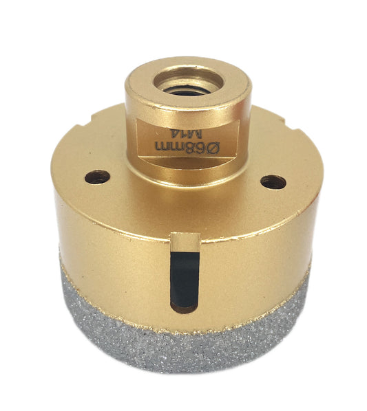 Carota diamantata pt. gresie portelanata & piatra - diam. 68mm - Premium - DXDY.GOLDrill.68