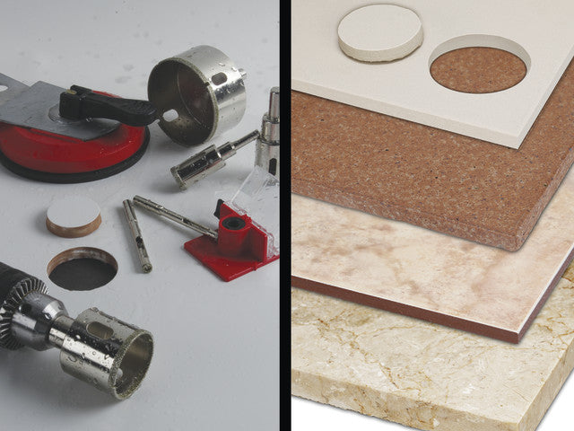 Carota diamantata pt. portelan, placi ceramice EasyGres 55mm - RUBI-5967