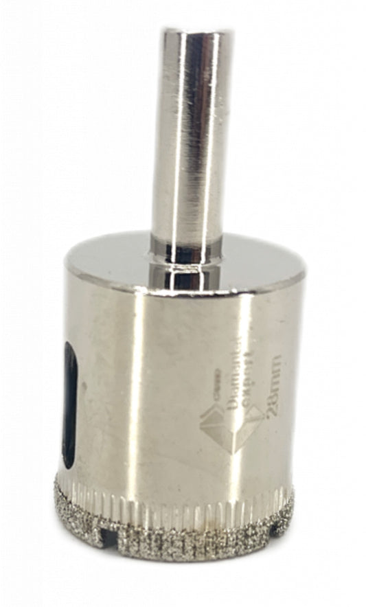 Carota diamantata WETDrill 28mm - gaurire cu apa pt. portelan, faianta, gresie etc. - Profesional Standard. - DXDY.WETDrill.28