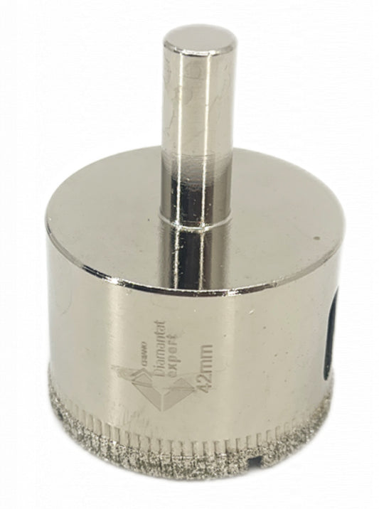 Carota diamantata WETDrill 42mm - gaurire cu apa pt. portelan, faianta, gresie etc. - Profesional Standard. - DXDY.WETDrill.42