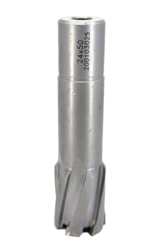 Carota pt. otel din carbura de tungsten, ∅24mm, h=50mm, cu prindere Weldon - DXDY.P-TCT-50.24.W