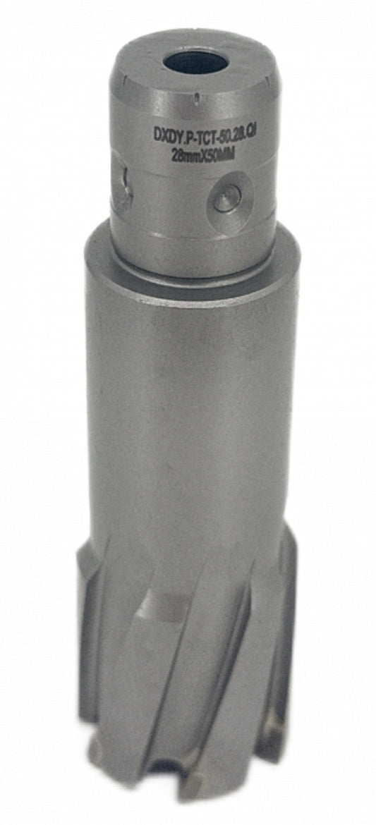 Carota pt. otel din carbura de tungsten, ⌀ 28mm, h=50mm, cu prindere Quick-IN - DXDY.P-TCT-50.28.QI