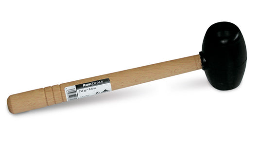 Ciocan din cauciuc negru rotund, 750g - RUBI-66910