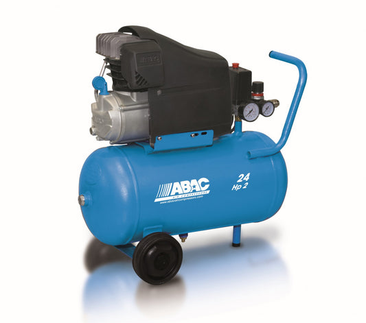 Compresor de aer cu piston - 1.5 kW, 220 L/min, 10 bari - Rezervor 24 Litri - ABAC-POLE-POSITION-L20