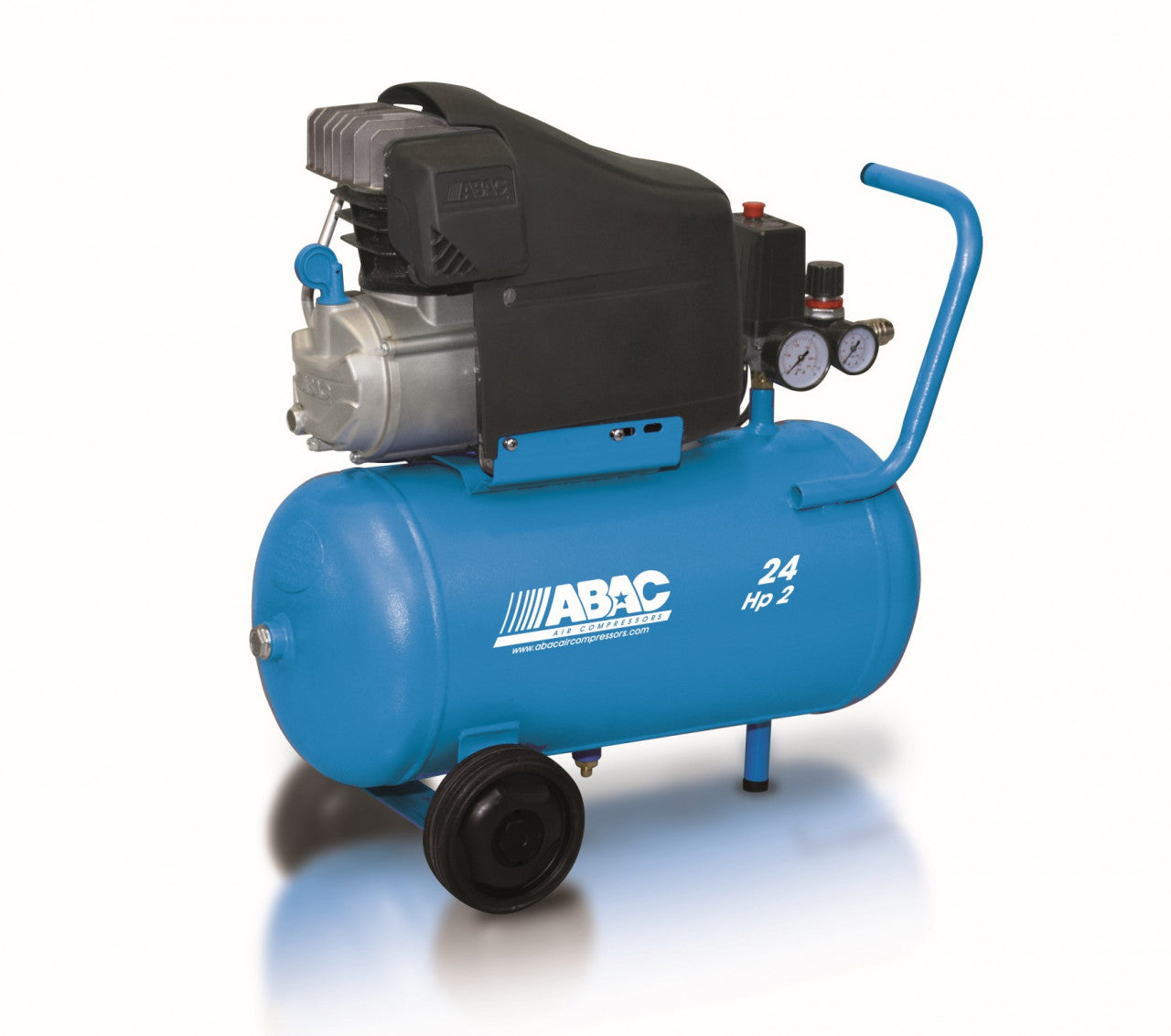 Compresor de aer cu piston - 1.5 kW, 220 L/min, 10 bari - Rezervor 24 Litri - ABAC-POLE-POSITION-L20