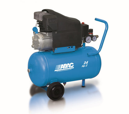 Compresor de aer cu piston - 1.5 kW, 220 L/min, 10 bari - Rezervor 24 Litri - ABAC-POLE-POSITION-L20
