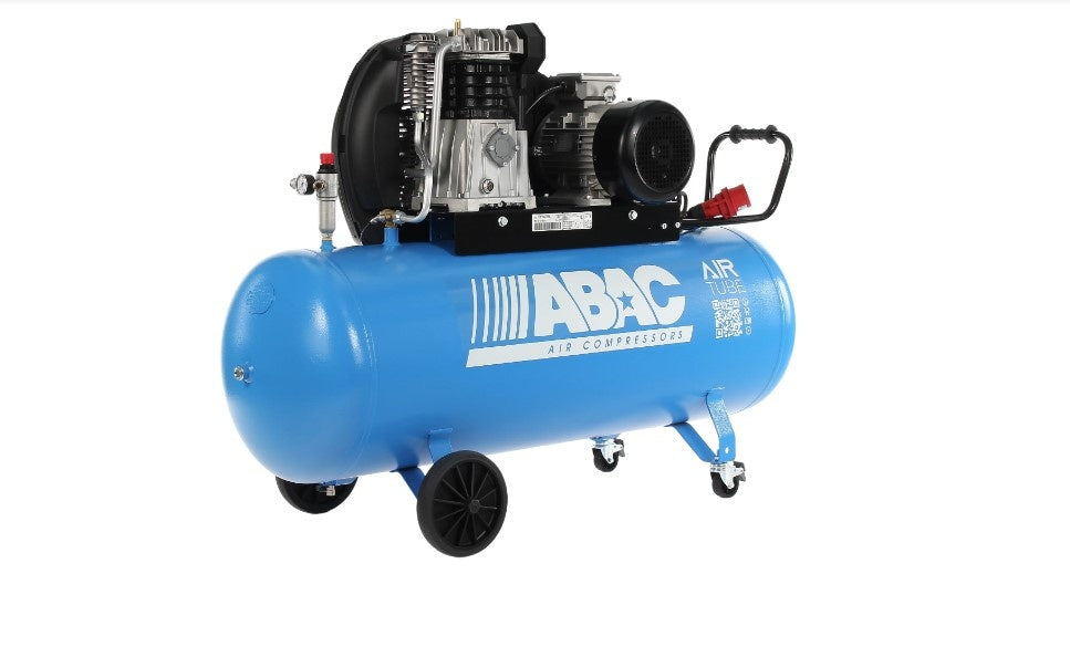 Compresor de aer cu piston - 4.1 kW, 595 L/min, 11 bari - Rezervor 200 Litri - Abac-Expert-A49B-CT5,5