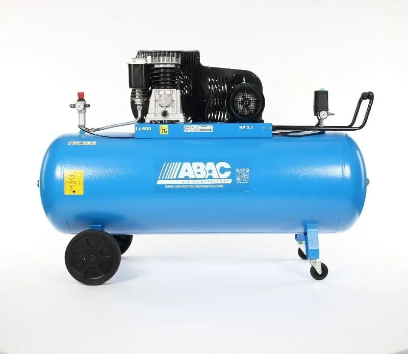Compresor de aer cu piston - 400V, 4kW, 653 L/min, 10 bari - Rezervor 500 Litri - ABAC-PRO-B5900B-500-CT5,5