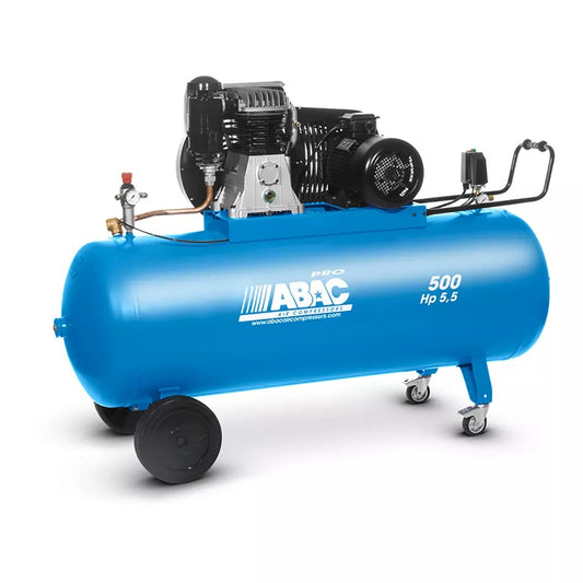 Compresor de aer cu piston - 400V, 4kW, 653 L/min, 10 bari - Rezervor 500 Litri - ABAC-PRO-B5900B-500-CT5,5