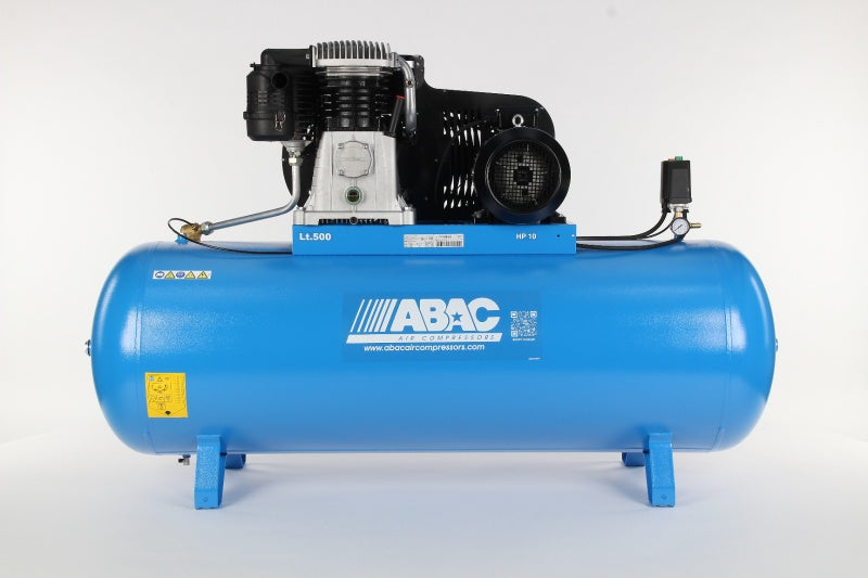 Compresor de aer cu piston - 400V, 7.5 kW, 1210 L/min, 15 bari - Rezervor 500 Litri - ABAC-PRO-B7000-500-FT10-15B