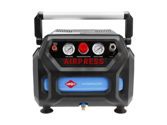 Compresor de aer cu piston, fara ulei - Blue Series 1.1kW, 126 L/min, 8 bari - Rezervor 6 Litri - AirPress-H215/6-36943