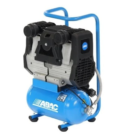 Compresor de aer cu piston fara ulei, silentios - 1.5 kW, 230 L/min, 9 bari - Rezervor 6 Litri - ABAC-START-QUIETE-OS20