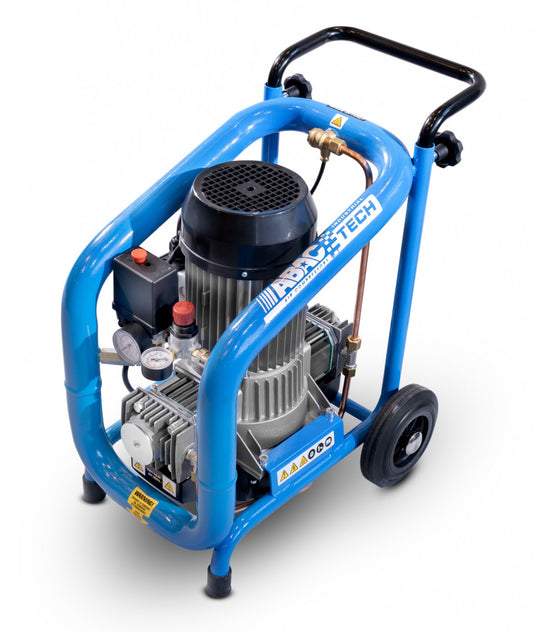 Compresor de aer cu piston fara ulei, silentios - 2.2 kW, 330 L/min, 10 bari - Rezervor 3 litri - ABAC-ATF-S-3-3-10-230/1/50CE
