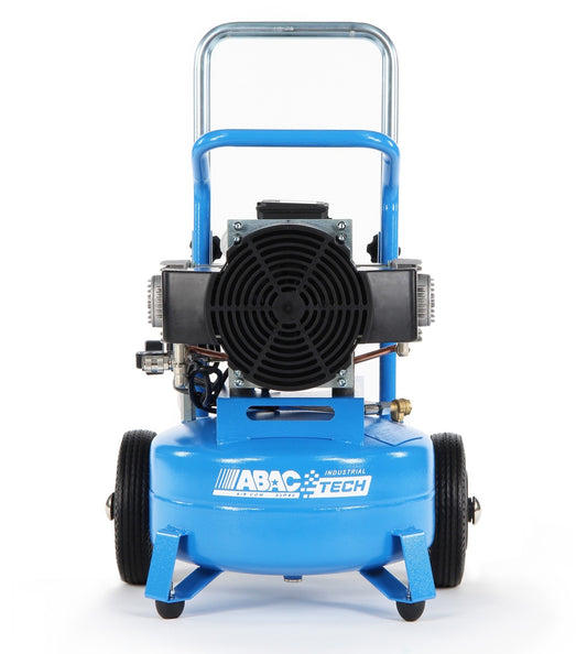 Compresor de aer cu piston fara ulei, silentios - 2.2 kW, 330 L/min, 10 bari - Rezervor 24 litri - ABAC-ATF-S-3-24-10-230/1/50CE