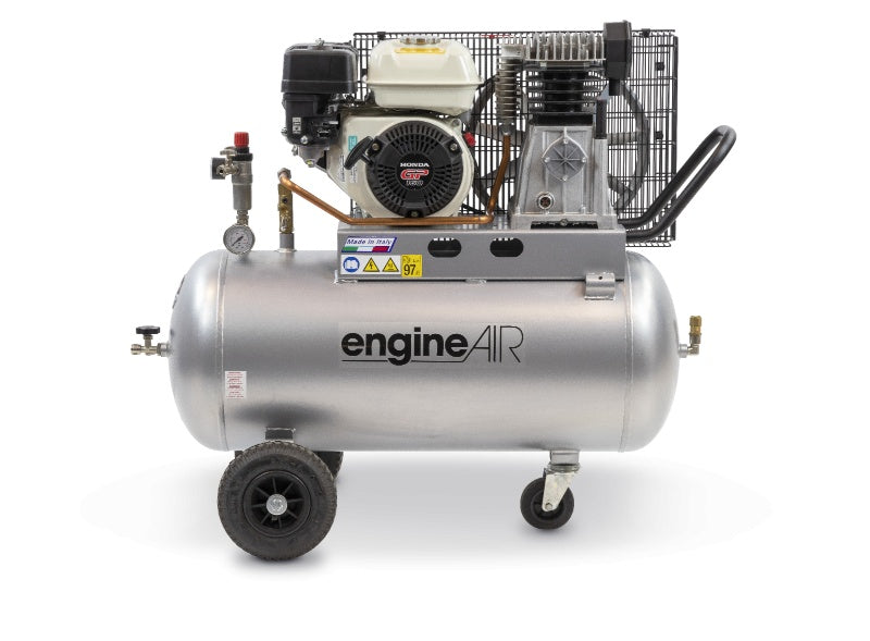 Compresor de aer cu piston, motor Honda - 3.5 kW, 320 L/min, 10 bari - Rezervor 100 Litri - ABAC-engineAIR-4/100-10-Petrol