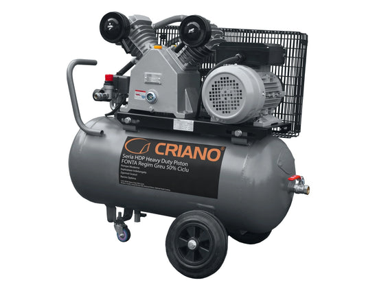 Compresor de aer HEAVY-DUTY Profesional cu piston 3CP, 430 L/min, 10bar - Rezervor 50 litri - CNO-HDP430-50M