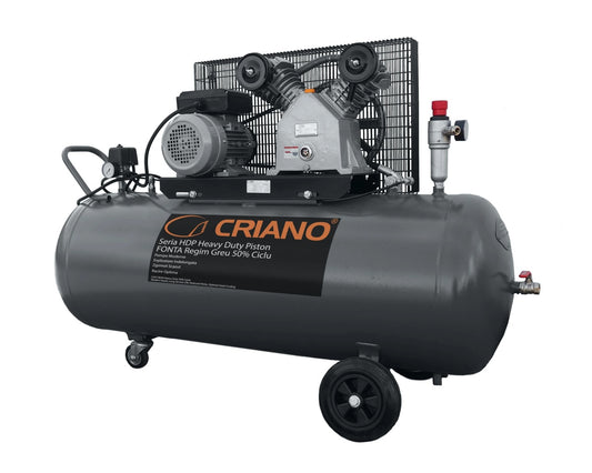 Compresor de aer HEAVY-DUTY Profesional cu piston 3CP, 430 L/min, 10bar - Rezervor 200 litri - CNO-HDP430-200M