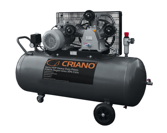 Compresor de aer HEAVY-DUTY Profesional cu piston 4CP, 550 L/min, 10bar - Rezervor 200 litri - CNO-HDP550-200