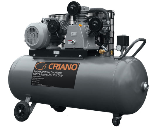 Compresor de aer HEAVY-DUTY Profesional cu piston 7.5CP, 900 L/min, 10bar - Rezervor 270 litri - CNO-HDP900-270