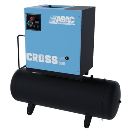 Compresor de aer profesional cu surub - 7.5 kW, 900 L/min, 10 bari - Rezervor 200 Litri - ABAC-CROSS-900-10-400/50-200-MEBB