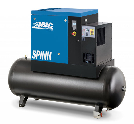 Compresor de aer profesional cu surub, cu uscator de aer - 5.5 kW, 888 L/min, 8 bari - Rezervor 500 Litri - ABAC-4152051990+0000050682