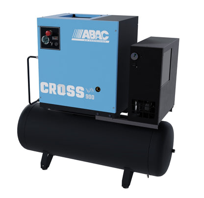 Compresor de aer profesional cu surub, cu uscator de aer - 7.5 kW, 900 L/min, 10 bari - Rezervor 200 Litri - ABAC-CROSS-900E-10-400/50-200-MEBB