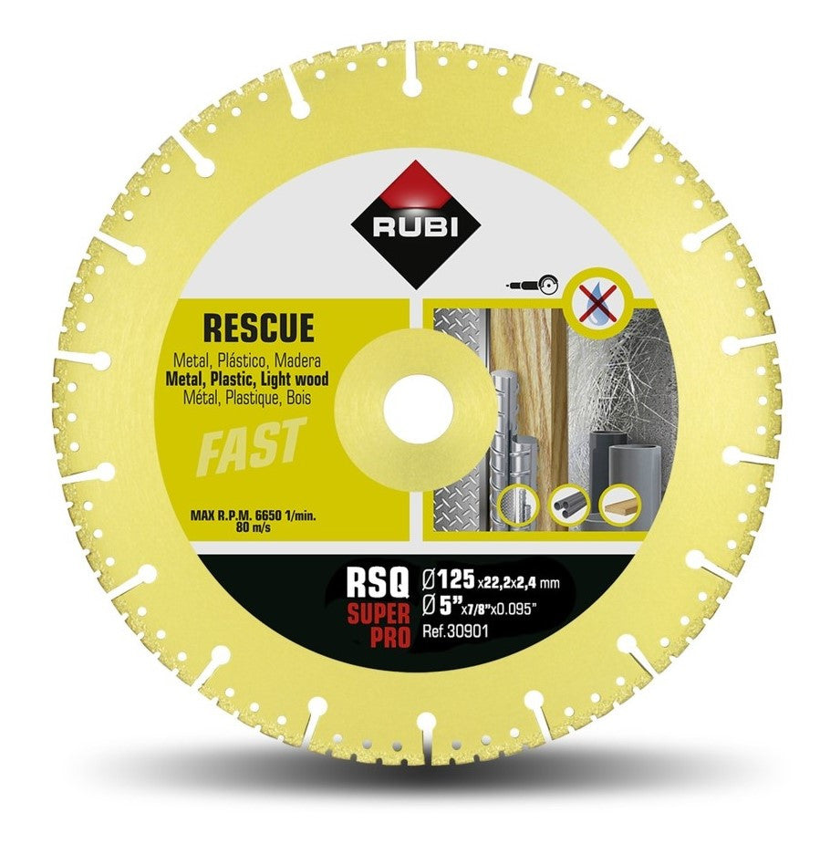 Disc diamantat pt. descarcerare 115mm, RSQ 115 Super Pro - RUBI-30900
