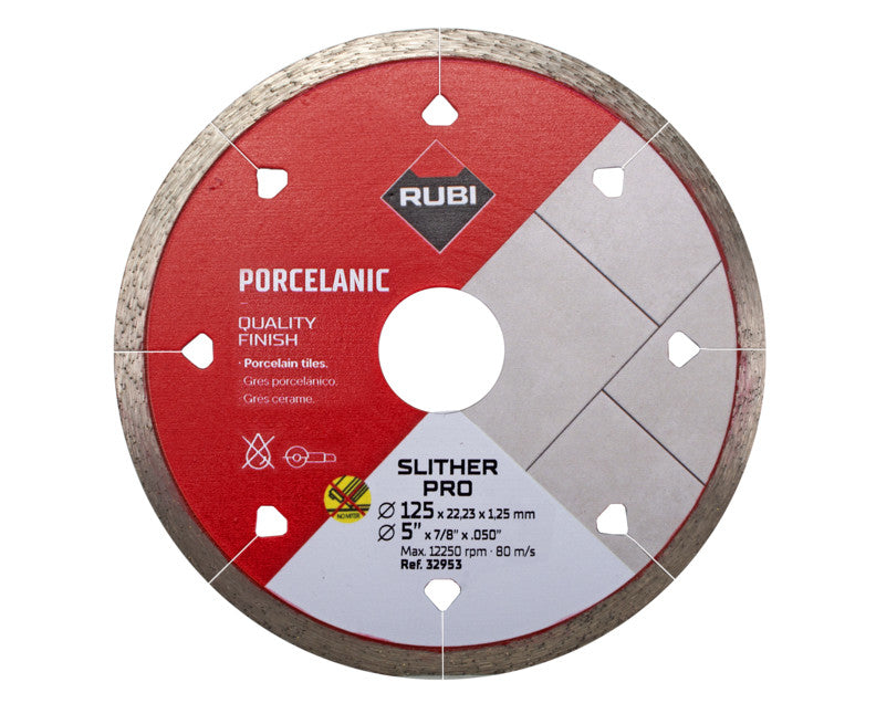 Disc diamantat pt. gresie portelanata 115mm, SLITHER 115 Pro - RUBI-32953