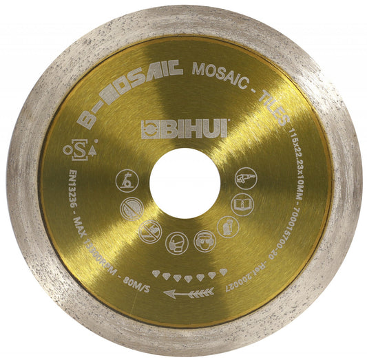 Disc Diamantat pt. Mozaic, Sticla 115x22.2 (mm) Super Premium - BIHUI-DCDC115