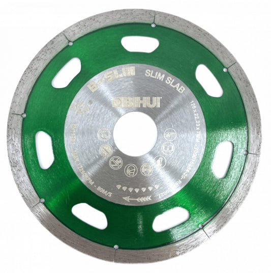 Disc Diamantat subtire pt. Portelan, Placi ceramice 125x22.2 (mm) Super Premium - BIHUI-DCDS125