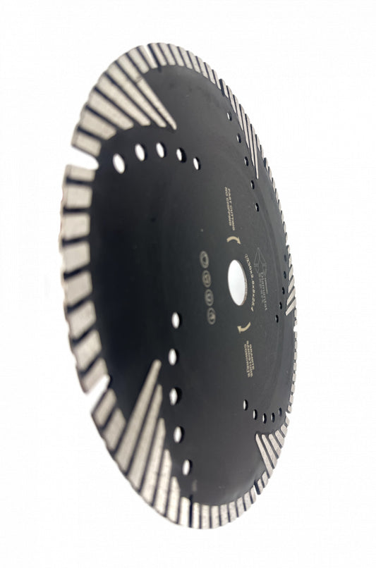 Disc diamantat TURBO Premium pentru Granit, Marmura, Piatra 230x25,4 (mm) - Triangle Protect - DXDY.2287.230.25