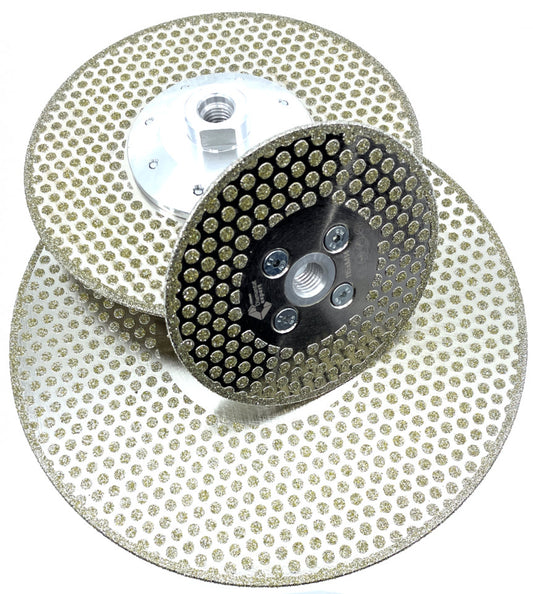 Disc DiamantatExpert Galvanizat pt. taiere si slefuire - Marmura, Gresie, Piatra 115xM14 (mm) Premium - DXDY.CNG-MC.115.M14