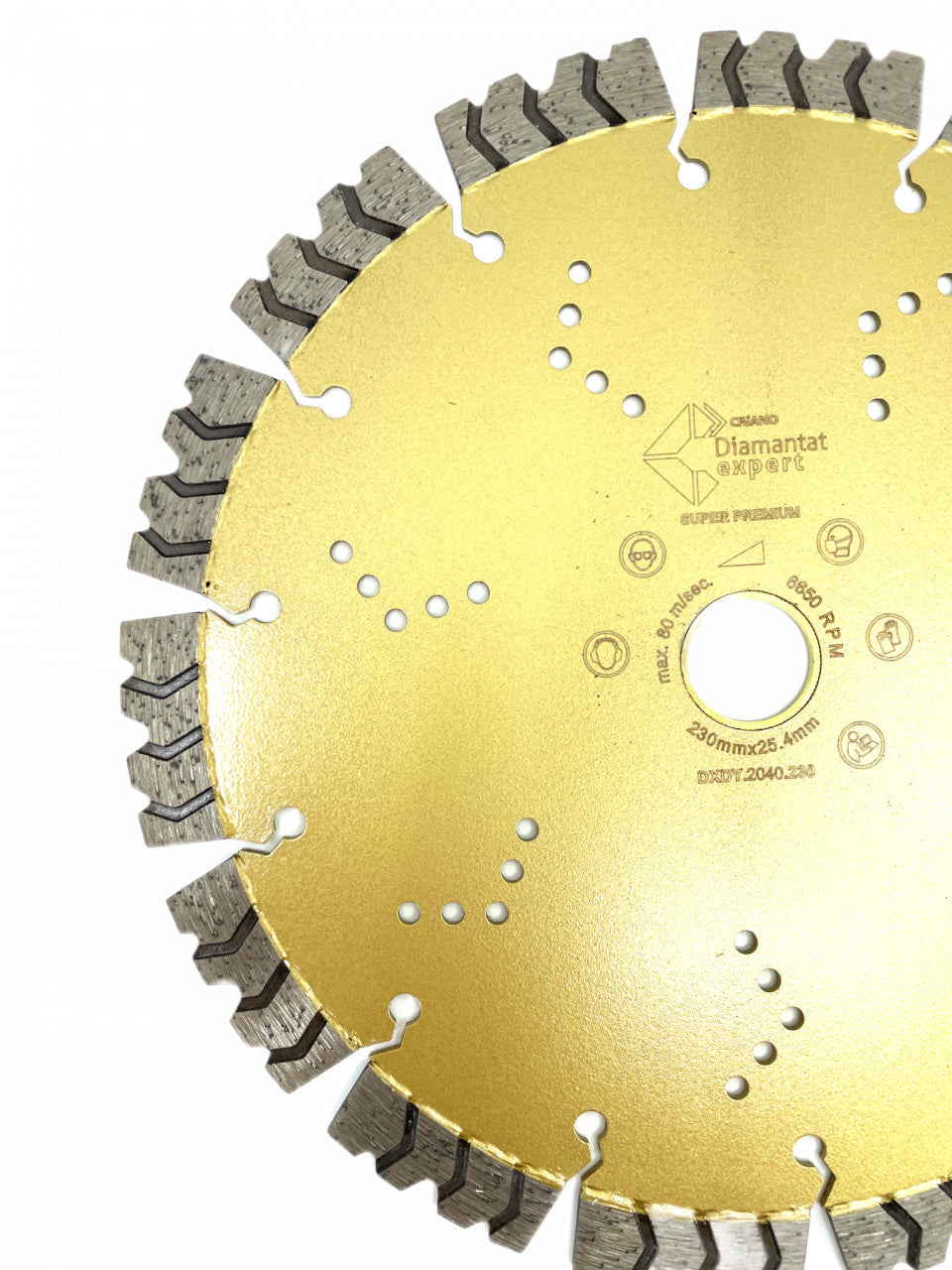 Disc DiamantatExpert pt. Beton armat extrem de dur & piatra - SHARK 230mm Super Premium - DXDY.2040.230