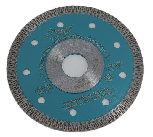 Disc DiamantatExpert pt. Ceramica dura, portelan, gresie 115x22.2 (mm) Super Premium - DXDH.3901.115