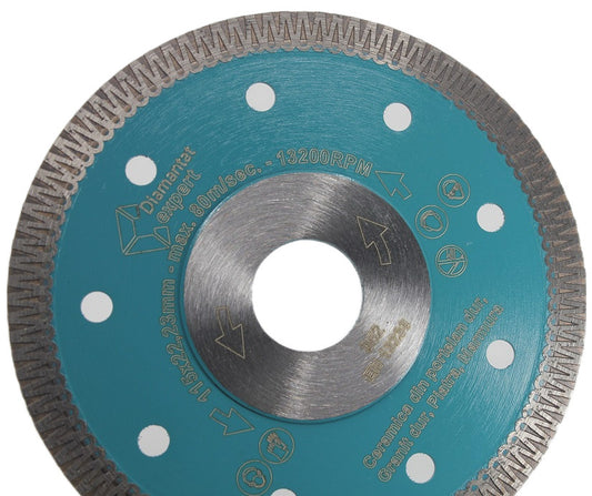 Disc DiamantatExpert pt. Ceramica dura, portelan, gresie 115x22.2 (mm) Super Premium - DXDH.3901.115
