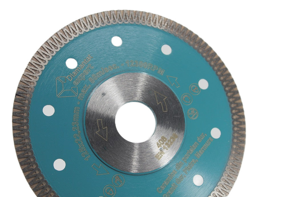 Disc DiamantatExpert pt. Ceramica dura, portelan, gresie 125x22.2 (mm) Super Premium - DXDH.3901.125