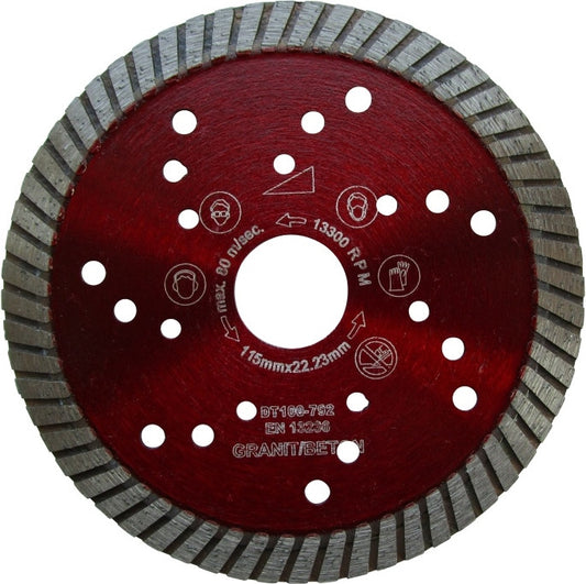 Disc DiamantatExpert pt. Granit & Piatra - Turbo 115x22.2 (mm) Super Premium - DXDH.2677.115