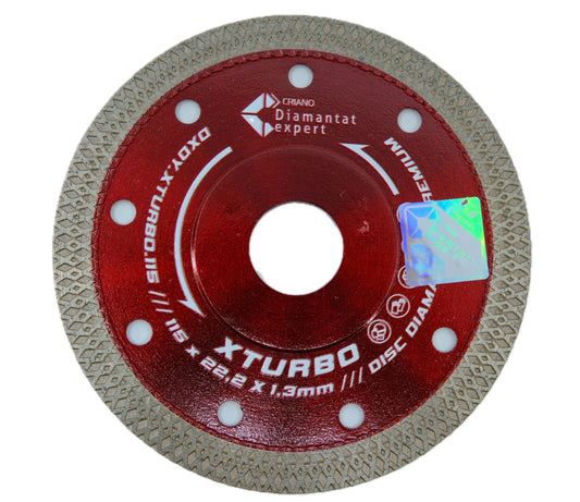 Disc DiamantatExpert pt. Portelan dur & Gresie ft. dura 115x22.2 (mm) Premium - DXDY.XTURBO.115