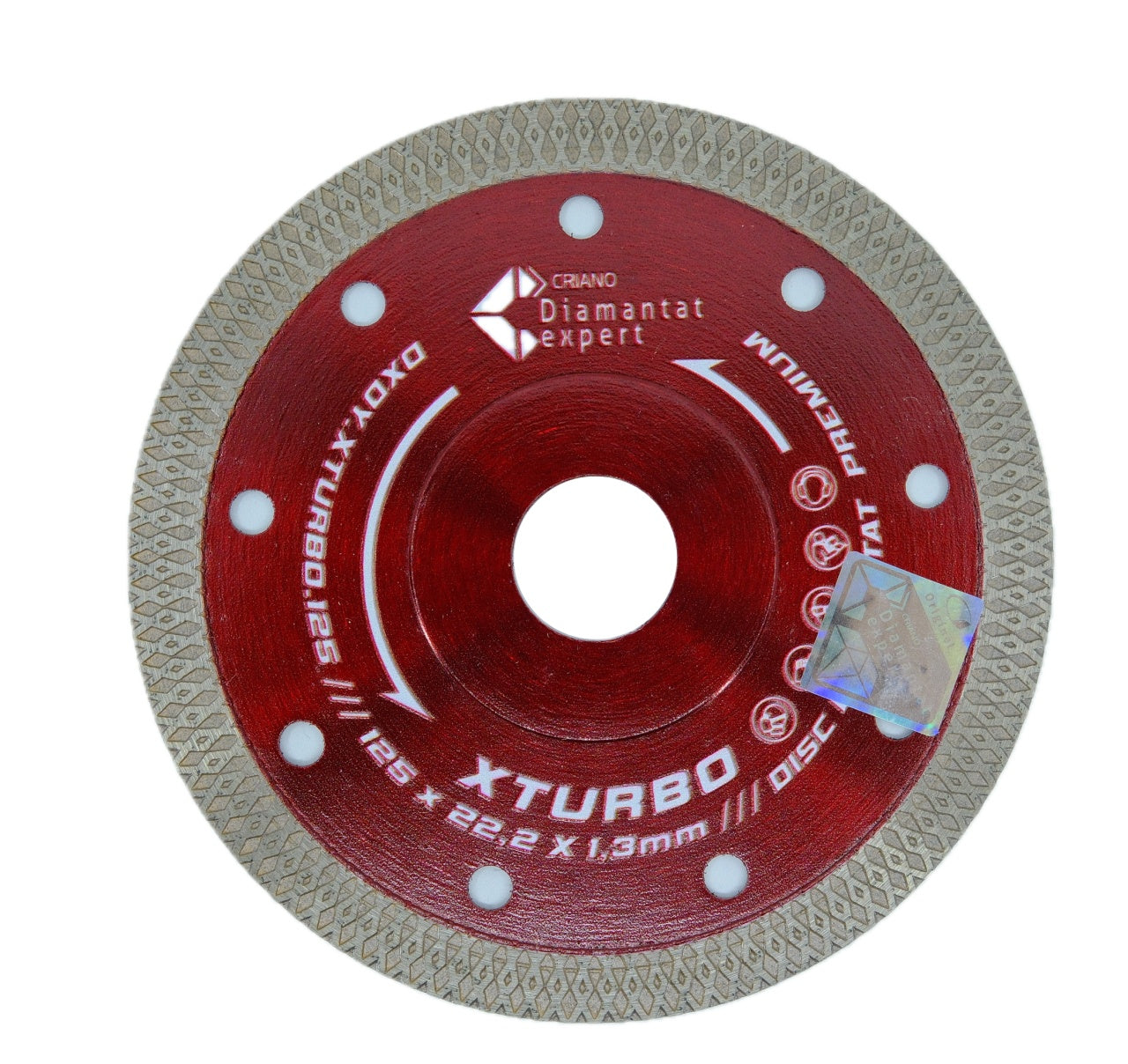Disc DiamantatExpert pt. Portelan dur & Gresie ft. dura 125x22.2 (mm) Premium - DXDY.XTURBO.125