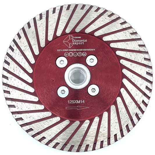 Disc DiamantatExpert pt. taiere si slefuire - Granit si Pietre 125xM14 (mm) Premium - DXDY.CNG-HS.125.M14